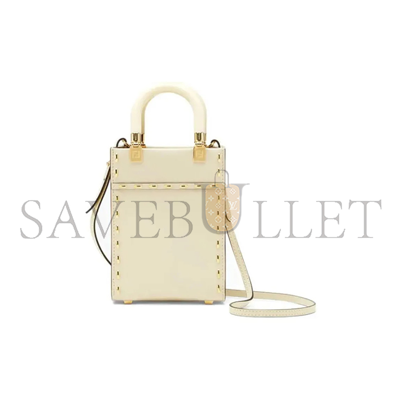 FENDI SUNSHINE MINI TOTE SHOULDER CROSSBODY BAG 8BS051AHN3F1FIR (18*13*6.5cm)